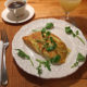 Watercress and Sour Cream Omelet