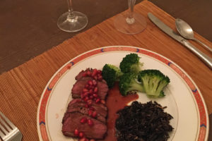Duck Breast With<br> Pomegranate Sauce