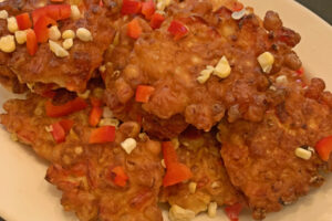 Corn and Red-Pepper Fritters