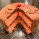 Maraschino Cherry Cake with Chocolate Icing