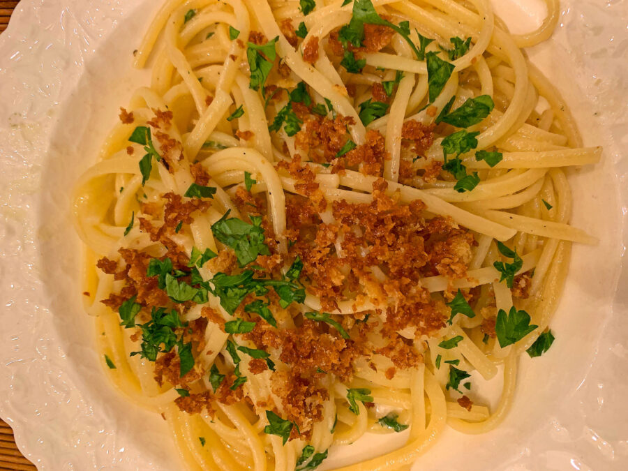 Linguine With Roasted Garlic and Preserved Lemon