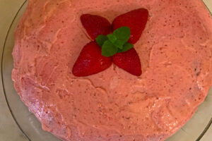Strawberry-Mousse-Filled Chocolate Sponge Cake