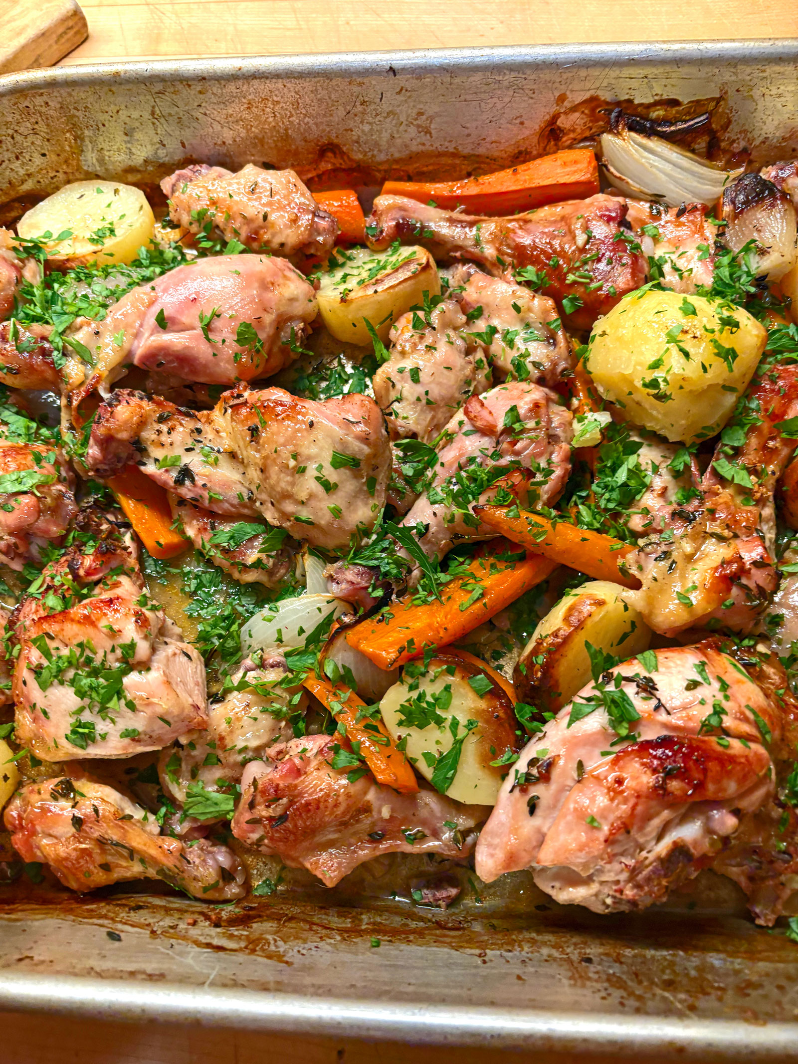 Ukrainian Baked Chicken and vegetables