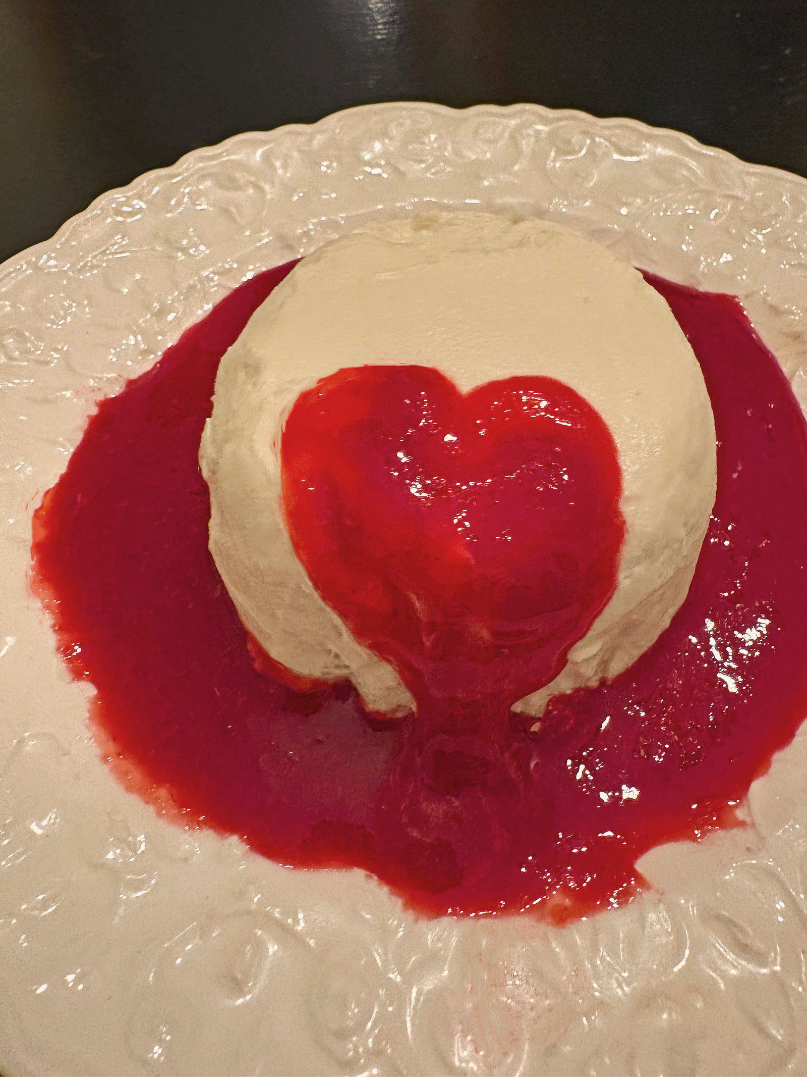 White Chocolate Coeur à la Crème