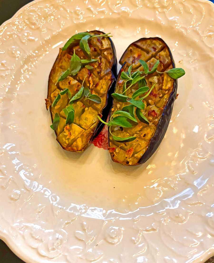 Broiled Baby Eggplant