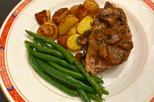 Meatloaf With Mushroom Gravy