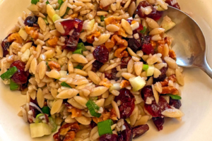 Orzo, Cranberry, Walnut Salad