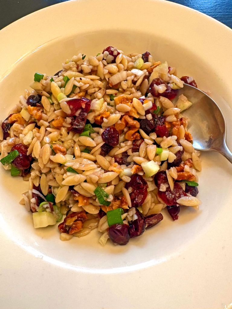 Orzo, Cranberry, Walnut Salad